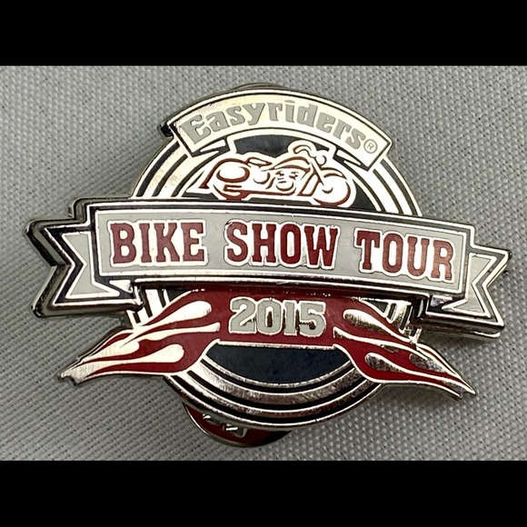 EASYRIDER  Pins  "BIKE SHOW" RIDE HARLEY BIKER VEST HAT PINS 2013 -2016 (4 Pins) - Picture 7 of 11